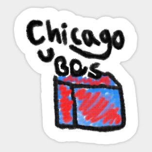 Unofficially Unlicensed Tees - chicago cubes Sticker